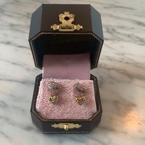 TWO PAIRS of NEVER WORN JUICY COUTURE STUD EARRINGS